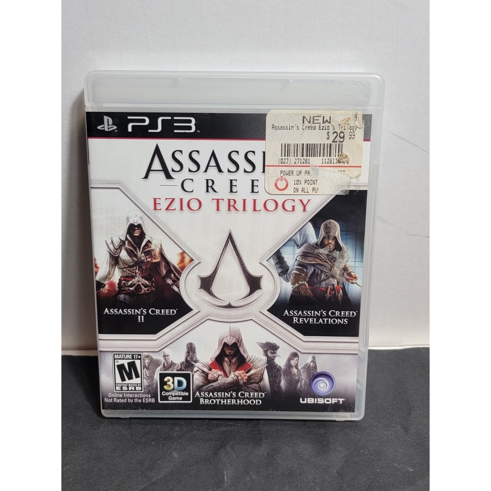 Assassins Creed - Ezio Trilogy for PS3. (II, Brotherhood, Revelations) Complete